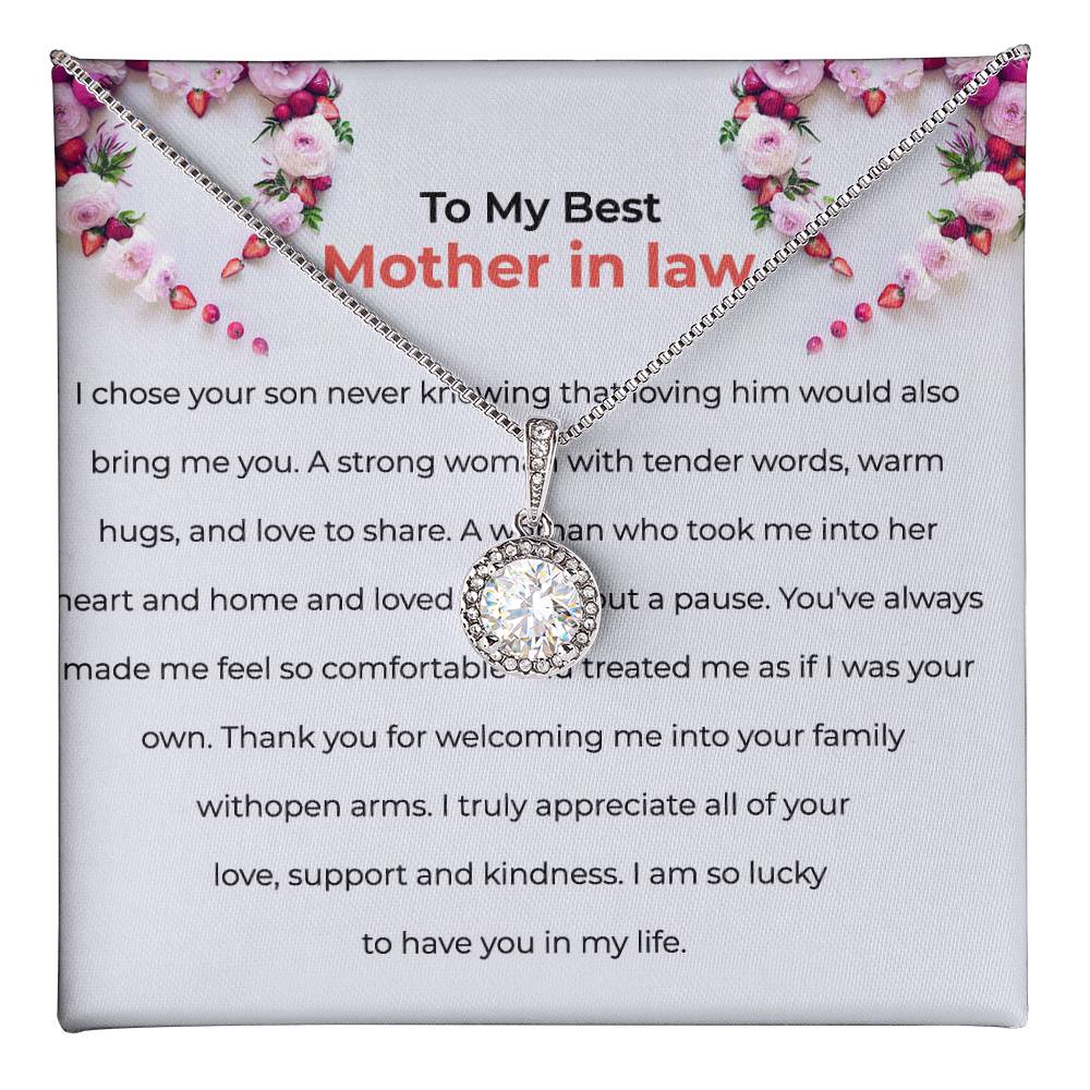 To The Best Mother-in-law, Eternal Hope Necklace | Mother-in-law Gift