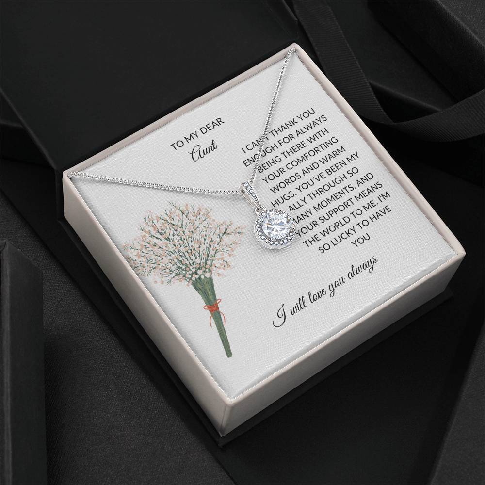 To My Dear Aunt Eternal Hope Necklace | Perfect Gift for Appreciating Aunt - SOUVMOUR