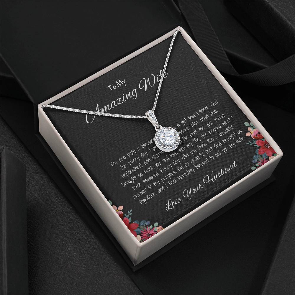 To My Amazing Wife - Sweet Hope Necklace for the Woman Who Inspires Me