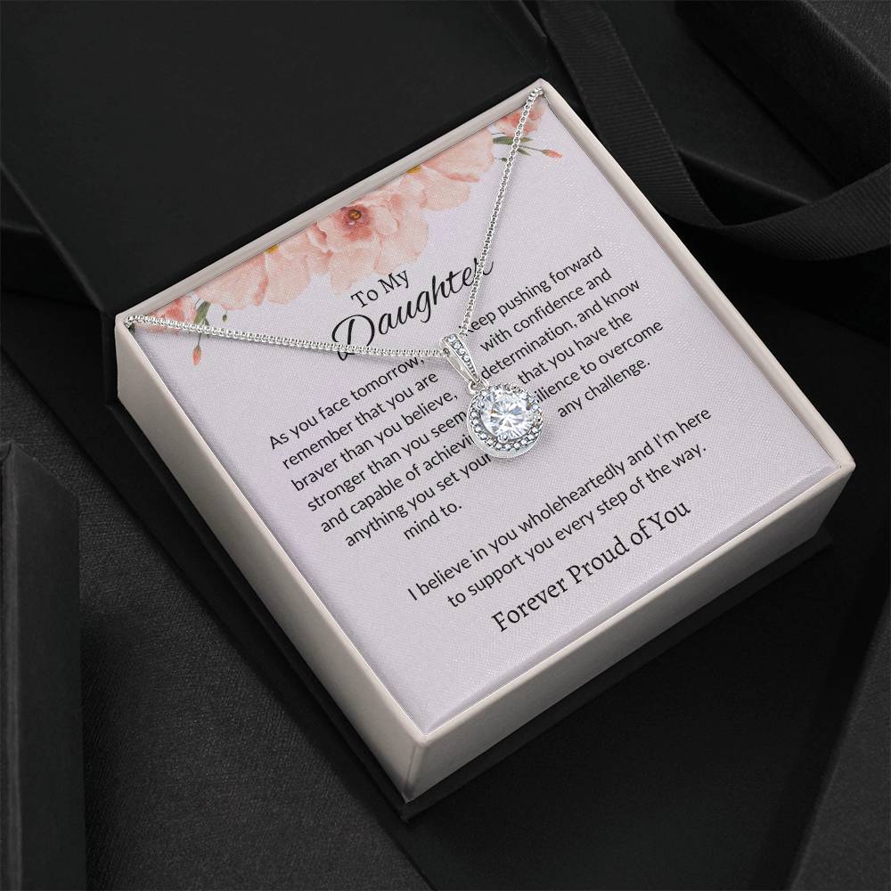 To My Daughter Necklace Gift | Daughter - Eternal Hope Necklace | A Gift of Love, Hope, and Encouragement