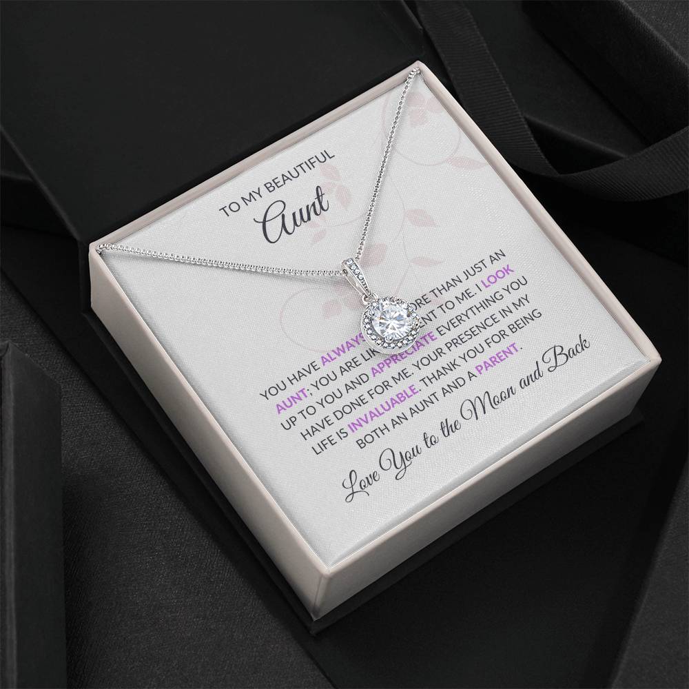 To My Beautiful Aunt Eternal Hope Necklace | Beautiful Necklace Gift for Aunt - SOUVMOUR