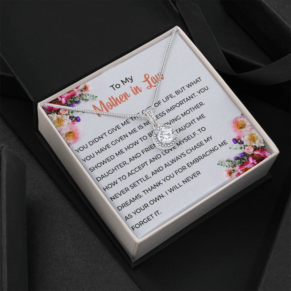 For My Wonderful Mother-in-law, Eternal Hope Necklace | Mother-in-law Gift