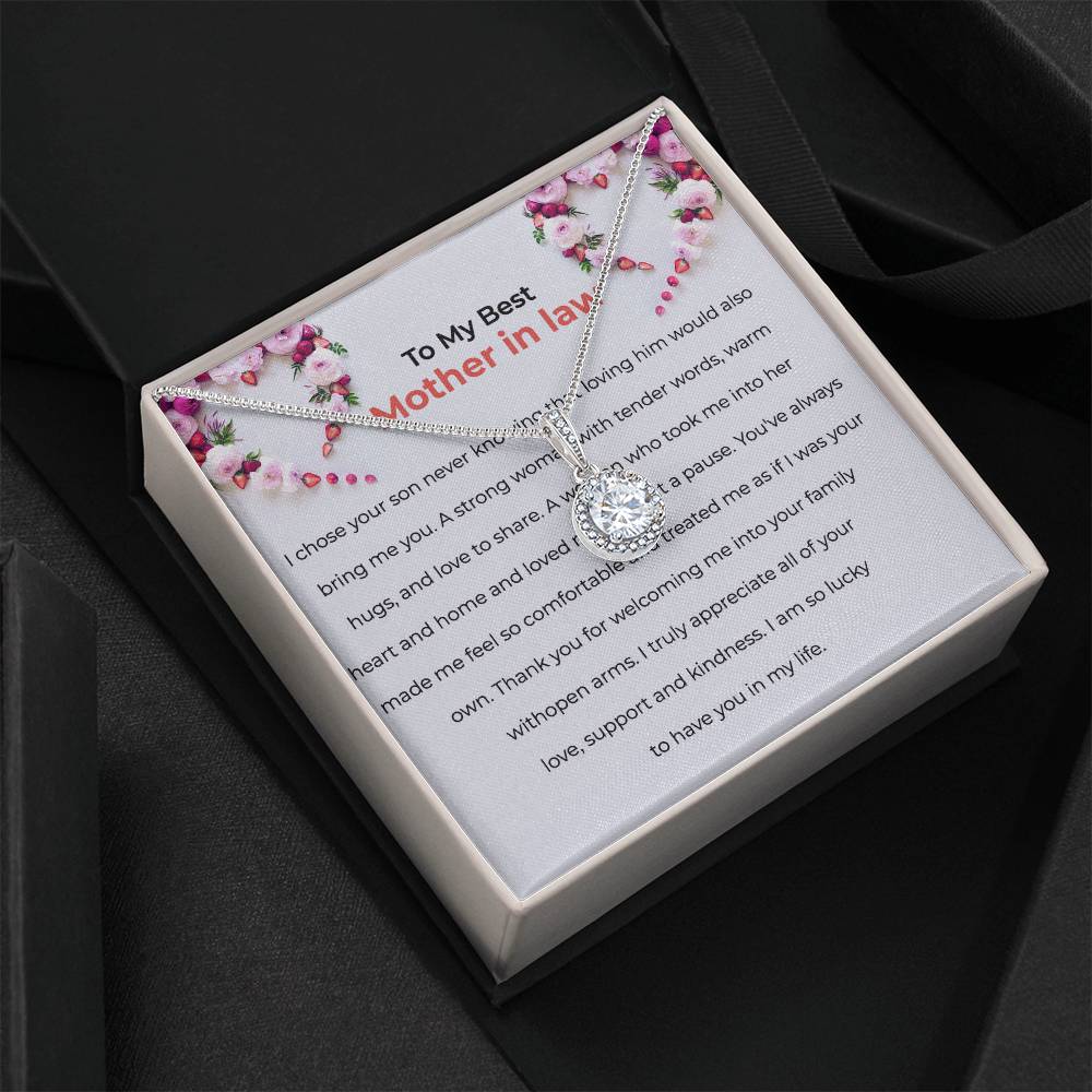 To The Best Mother-in-law, Eternal Hope Necklace | Mother-in-law Gift