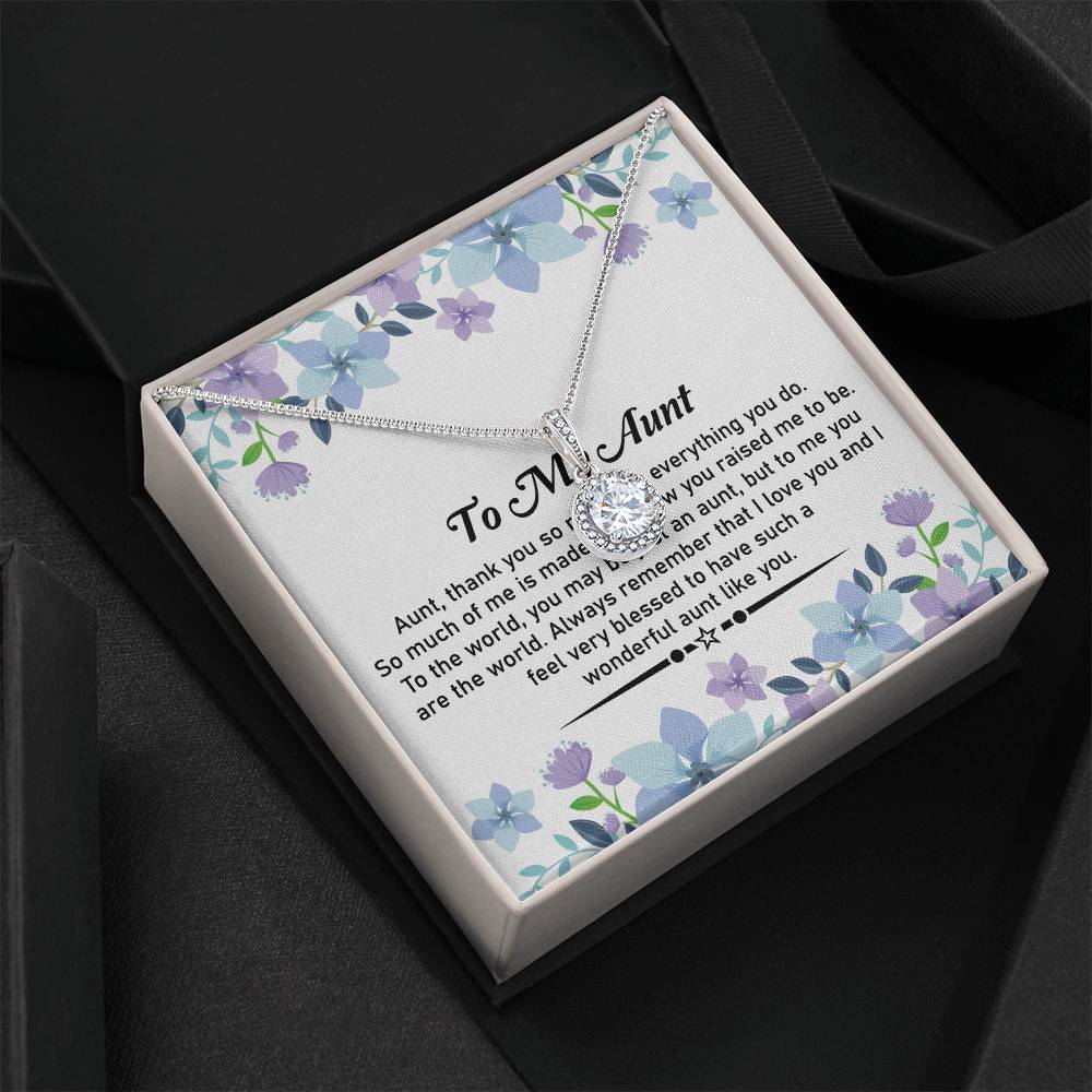 To My Aunt Necklace – Eternal Hope Necklace Gift | With Deep Gratitude for My Caring Aunt - SOUVMOUR