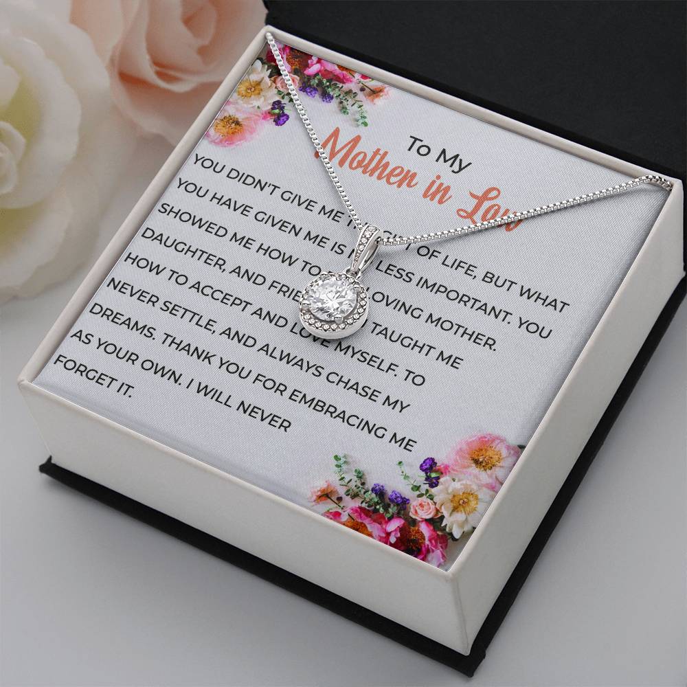 For My Wonderful Mother-in-law, Eternal Hope Necklace | Mother-in-law Gift