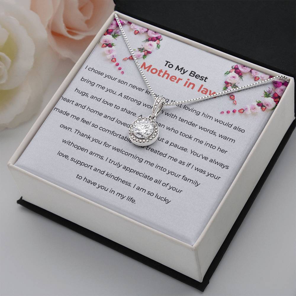 To The Best Mother-in-law, Eternal Hope Necklace | Mother-in-law Gift