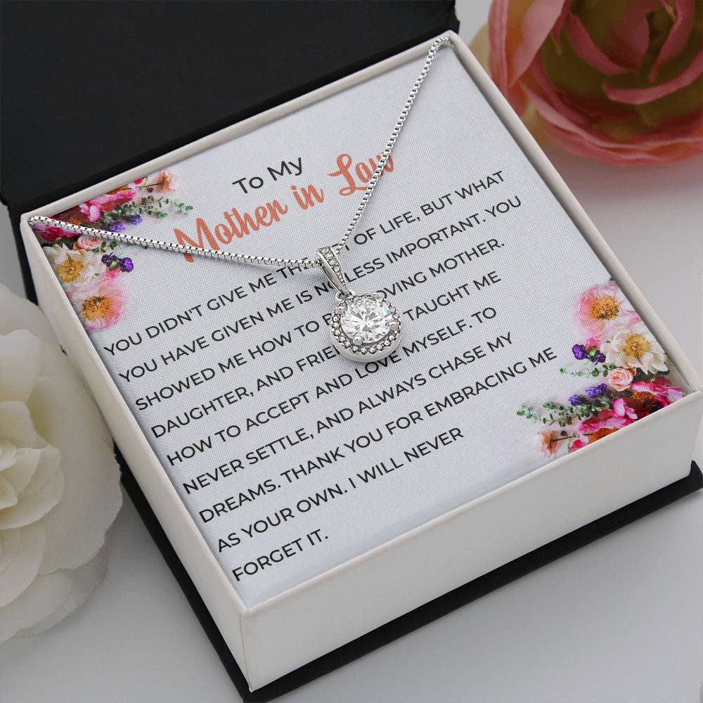 For My Wonderful Mother-in-law, Eternal Hope Necklace | Mother-in-law Gift
