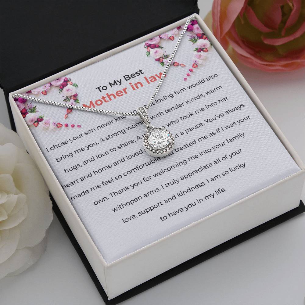 To The Best Mother-in-law, Eternal Hope Necklace | Mother-in-law Gift