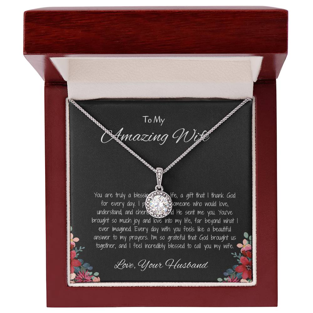 To My Amazing Wife - Sweet Hope Necklace for the Woman Who Inspires Me