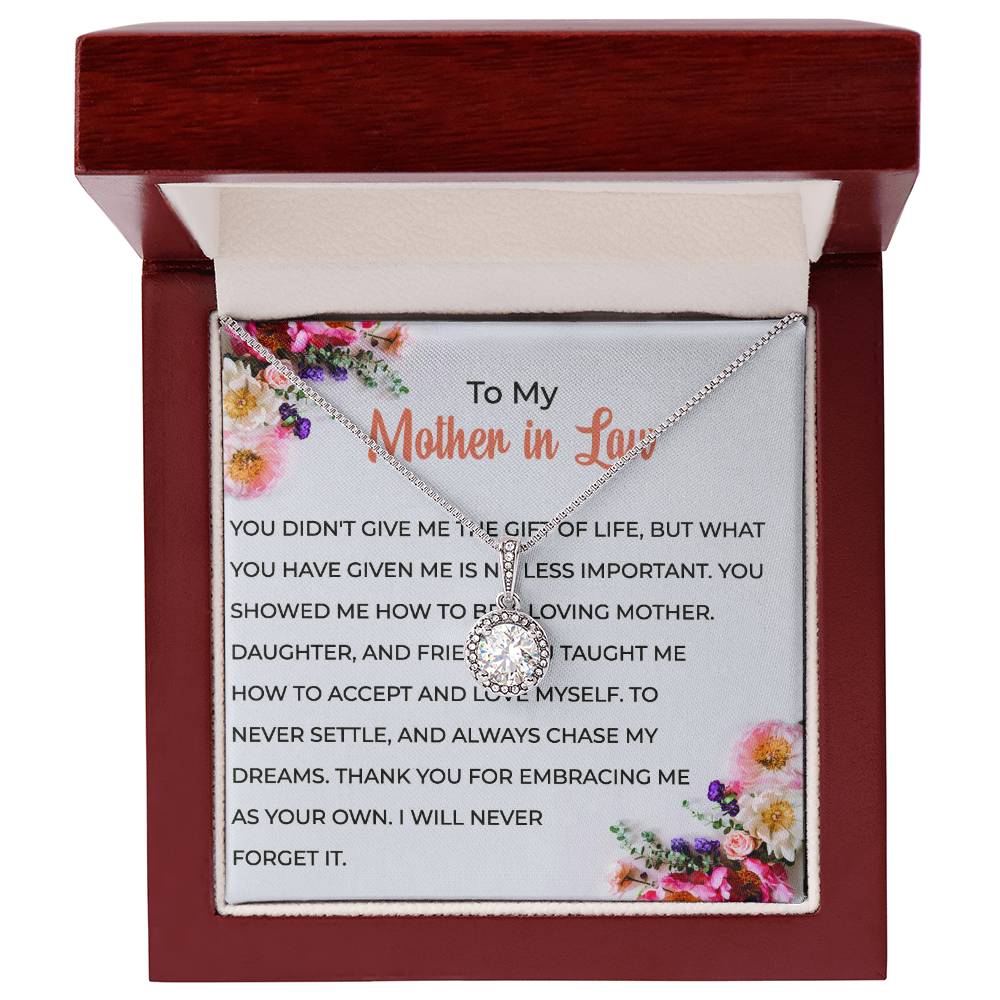 For My Wonderful Mother-in-law, Eternal Hope Necklace | Mother-in-law Gift