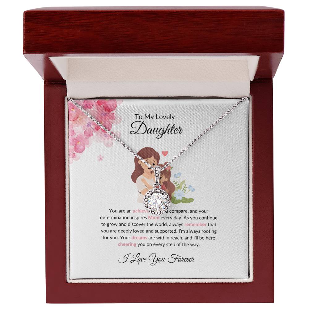 To My Lovely Daughter - Eternal Hope Necklace | A Precious Gift of Love For Any Occasion