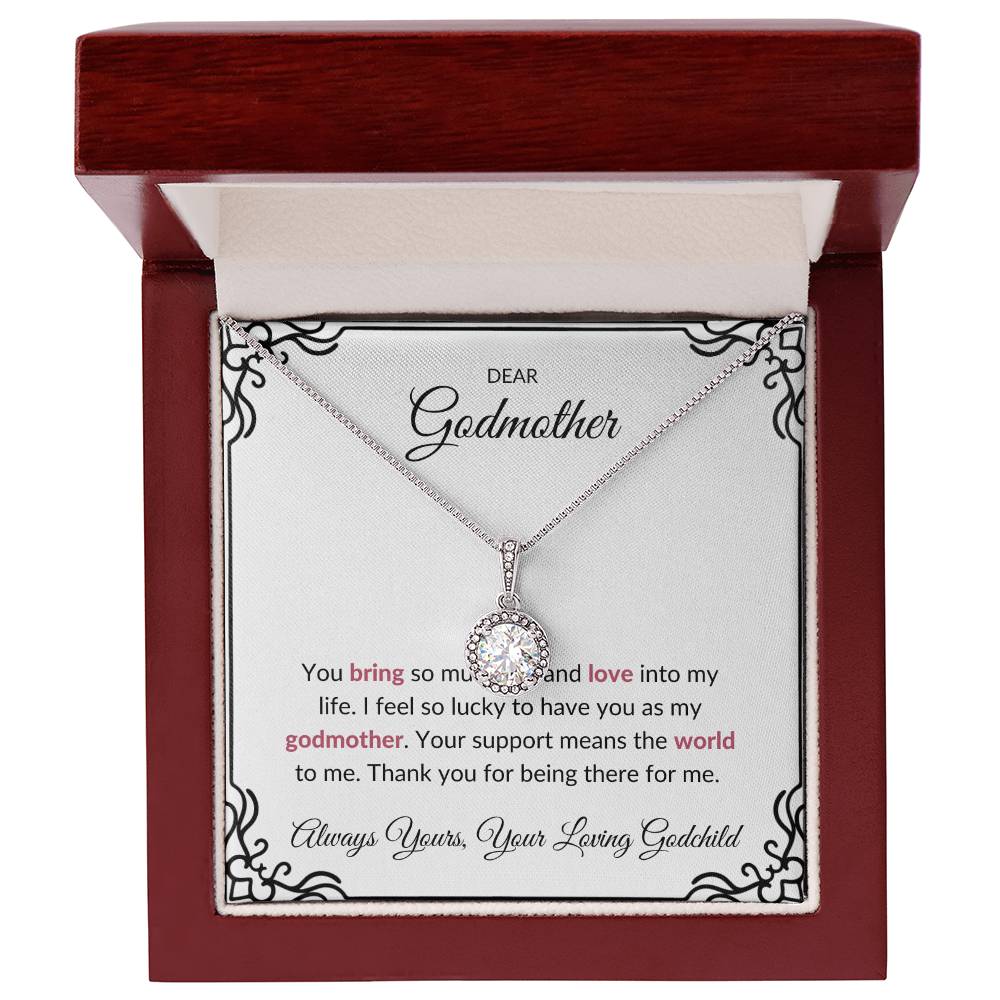 To My Wonderful Godmother, Eternal Hope Pendant | Godmother Necklace (Necklace Only)
