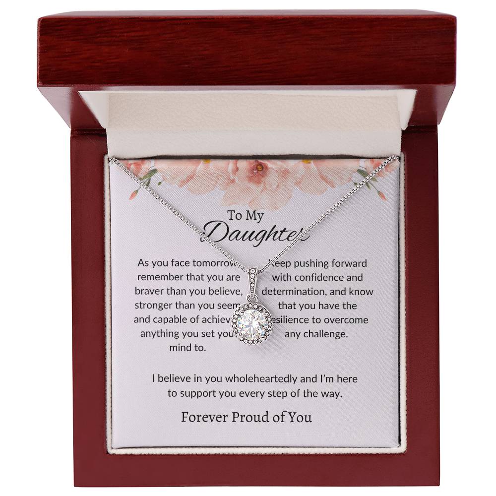 To My Daughter Necklace Gift | Daughter - Eternal Hope Necklace | A Gift of Love, Hope, and Encouragement