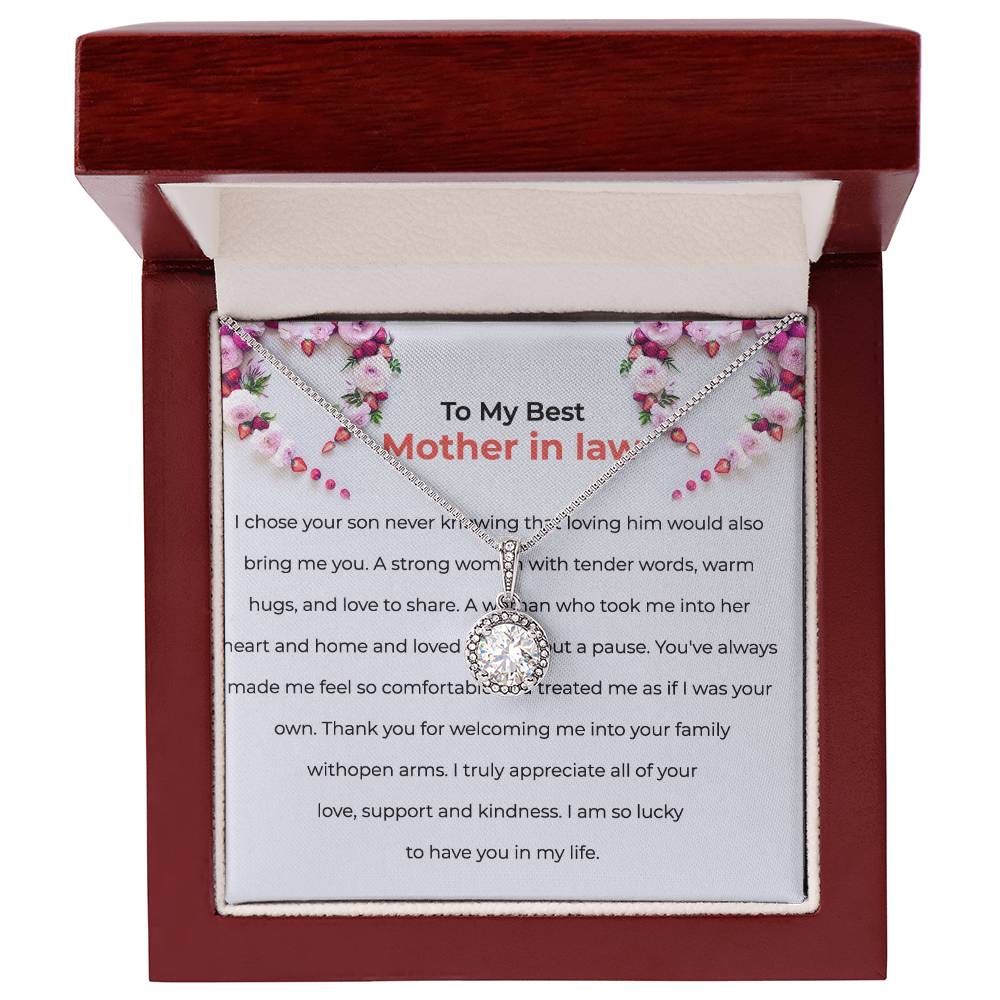 To The Best Mother-in-law, Eternal Hope Necklace | Mother-in-law Gift