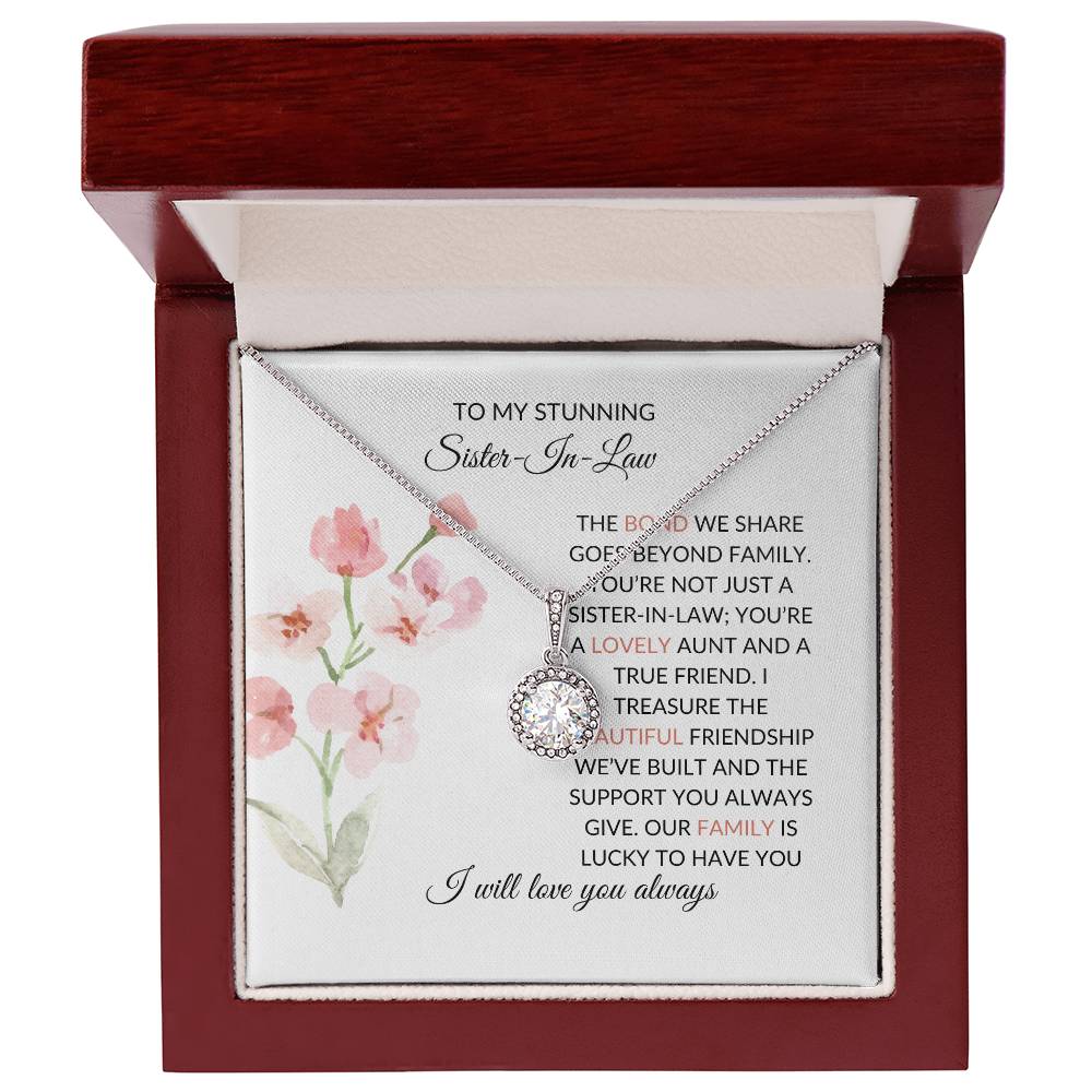 To My Wonderful Sister-in-law Necklace | Eternal Hope Necklace | Elegant Keepsake of Affection