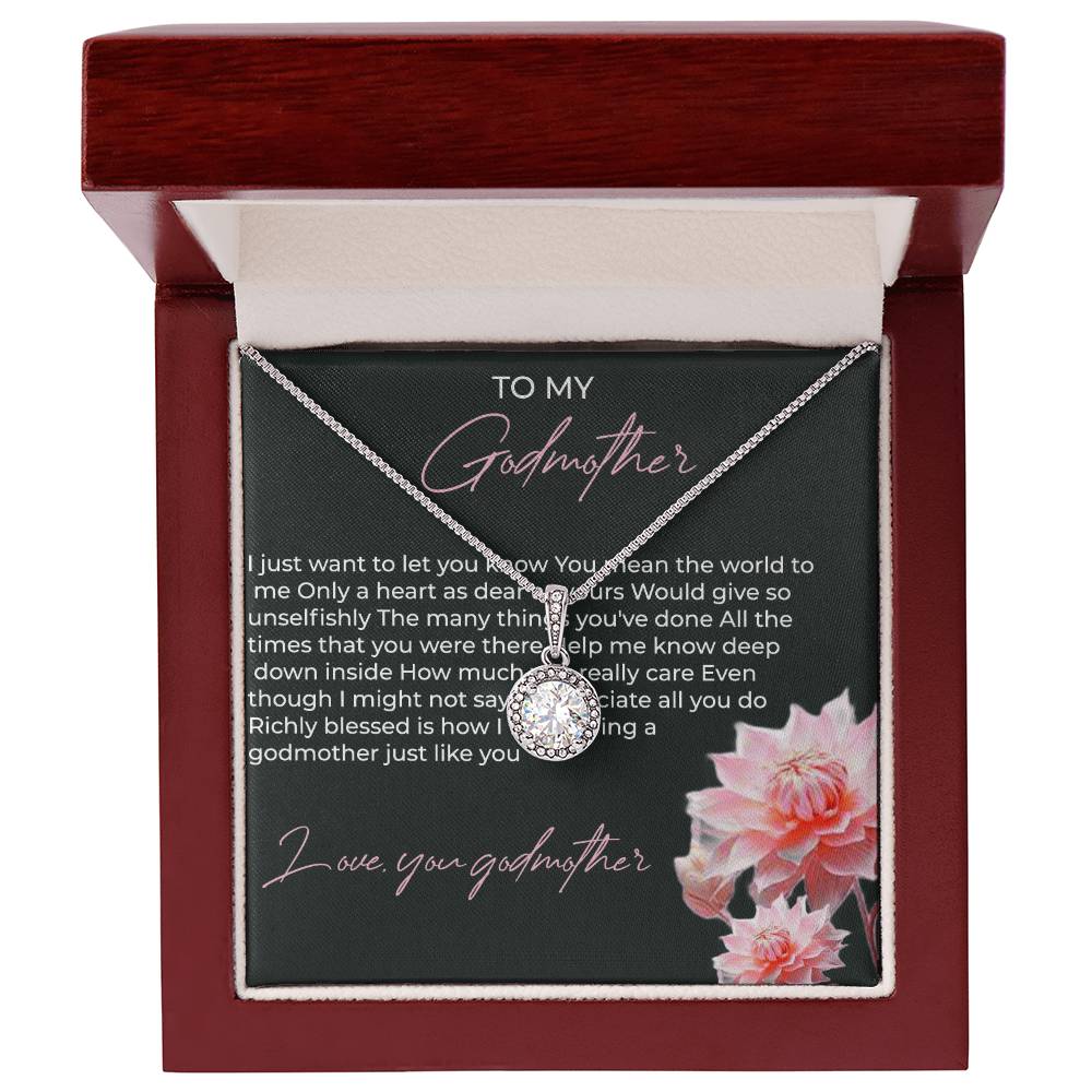 To My Godmother, Eternal Hope Pendant | Godmother Necklace (Necklace Only)