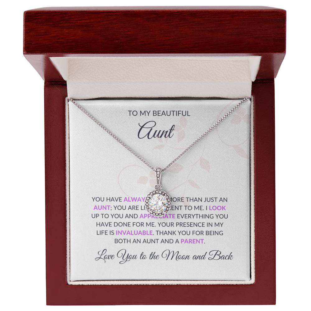 To My Beautiful Aunt Eternal Hope Necklace | Beautiful Necklace Gift for Aunt - SOUVMOUR