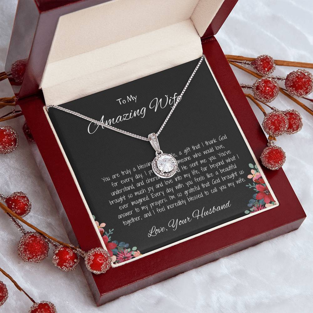 To My Amazing Wife - Sweet Hope Necklace for the Woman Who Inspires Me