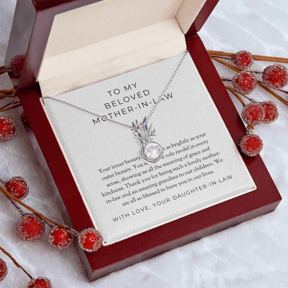 To My Beloved Mother-in-law, Eternal Hope Necklace | Mother-in-law Gift |