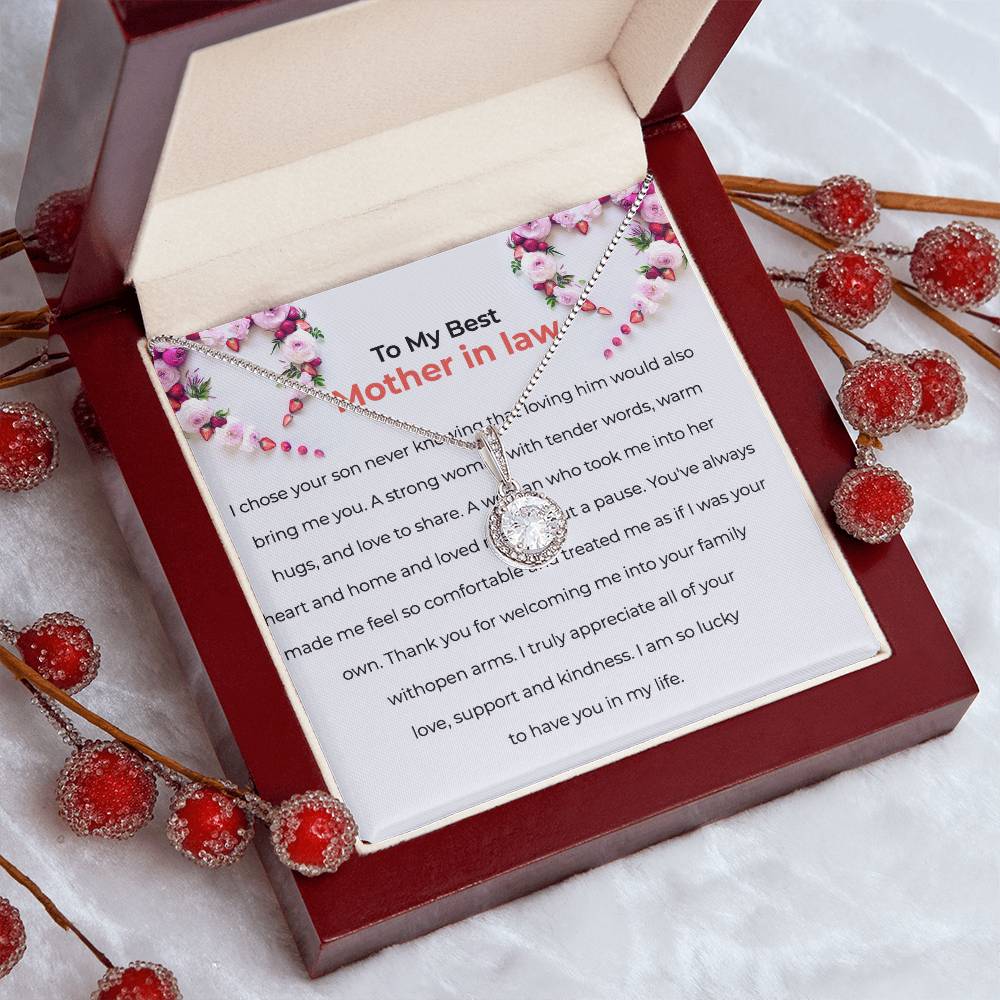 To The Best Mother-in-law, Eternal Hope Necklace | Mother-in-law Gift