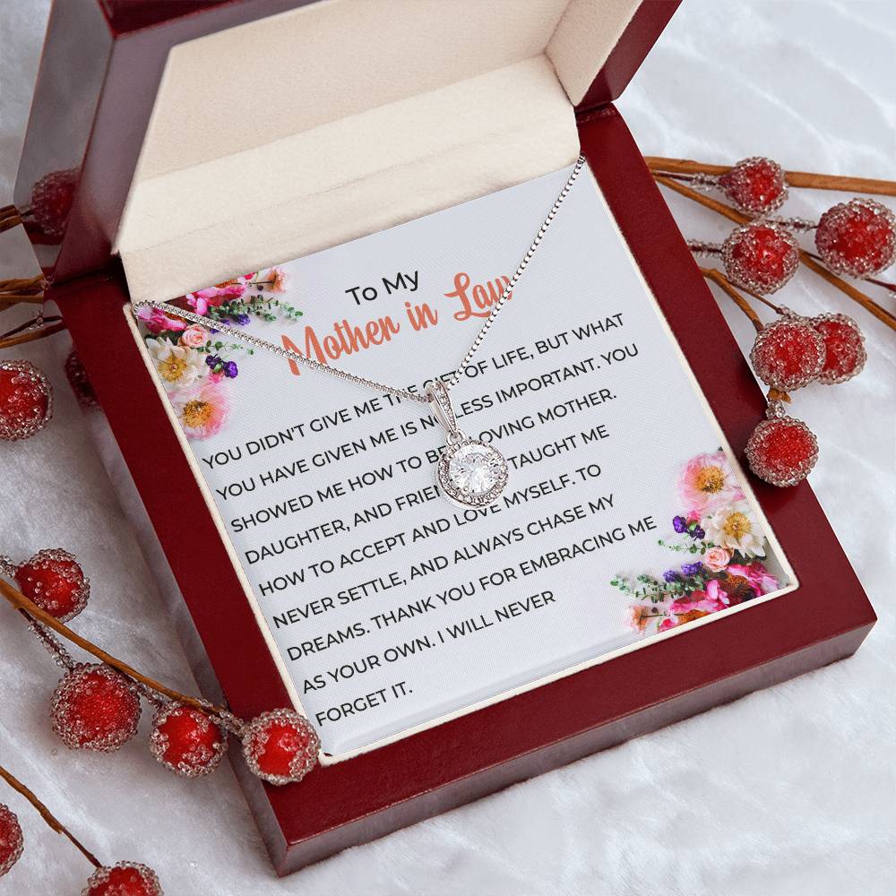 For My Wonderful Mother-in-law, Eternal Hope Necklace | Mother-in-law Gift