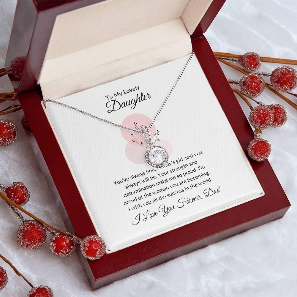 To My Daughter Meaningful Necklace Gift of Love and Inspiration | Perfect for Any Occasion