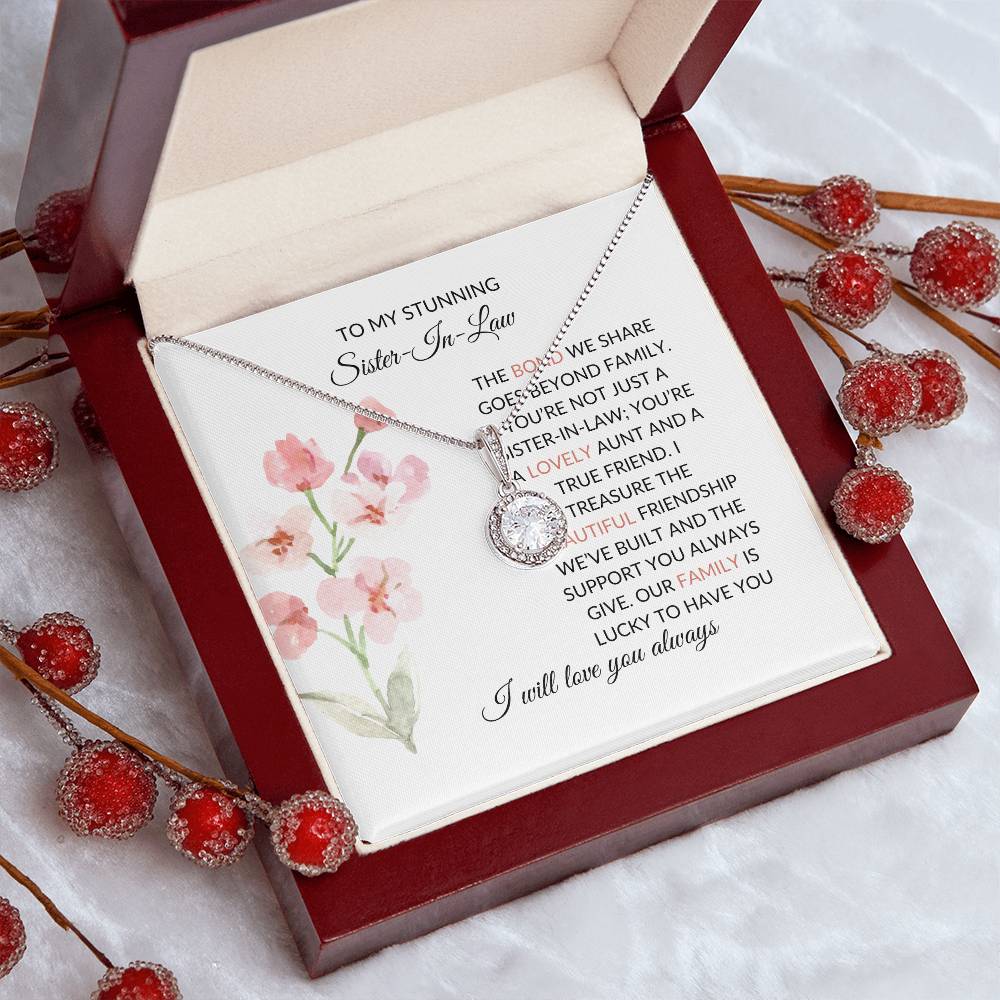 To My Wonderful Sister-in-law Necklace | Eternal Hope Necklace | Elegant Keepsake of Affection