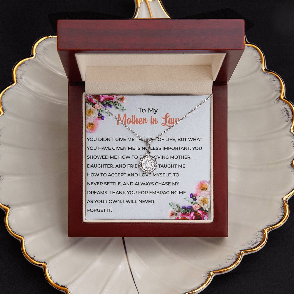 For My Wonderful Mother-in-law, Eternal Hope Necklace | Mother-in-law Gift