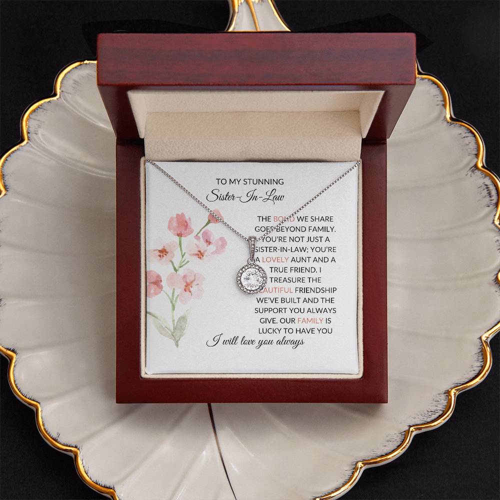 To My Wonderful Sister-in-law Necklace | Eternal Hope Necklace | Elegant Keepsake of Affection