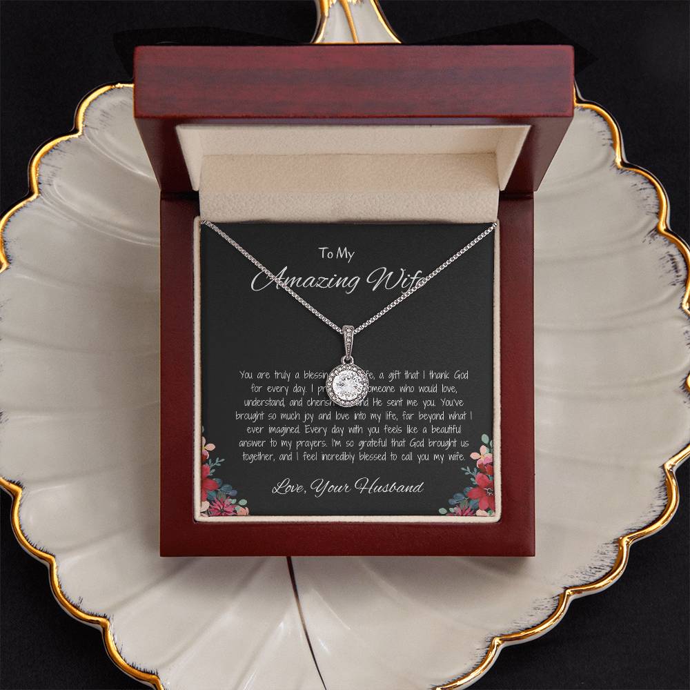 To My Amazing Wife - Sweet Hope Necklace for the Woman Who Inspires Me