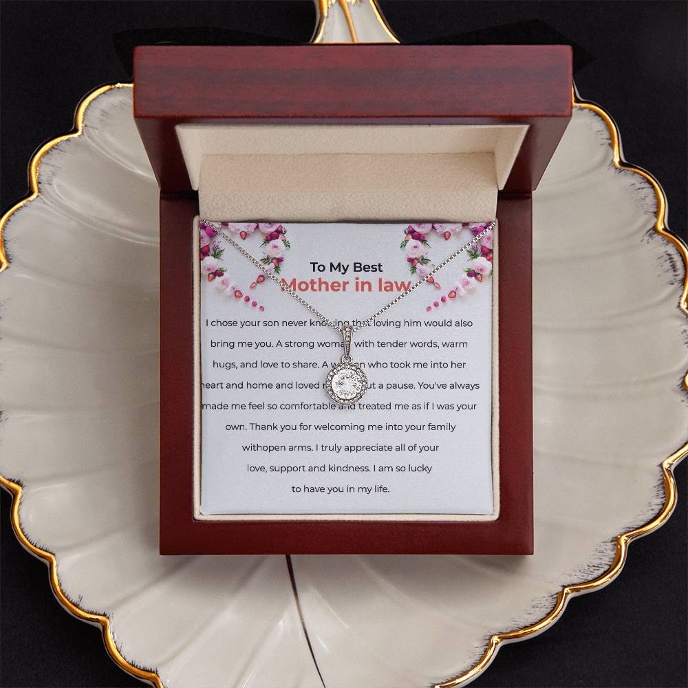To The Best Mother-in-law, Eternal Hope Necklace | Mother-in-law Gift