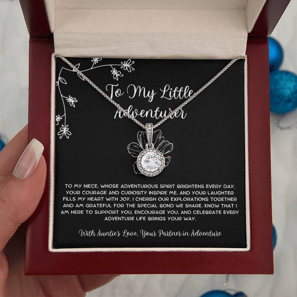 To My Little Adventurer - From Aunt to Niece Eternal Hope Necklace - SOUVMOUR