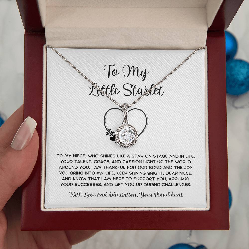 To My Little Starlet - From Aunt to Niece Eternal Hope Necklace - SOUVMOUR