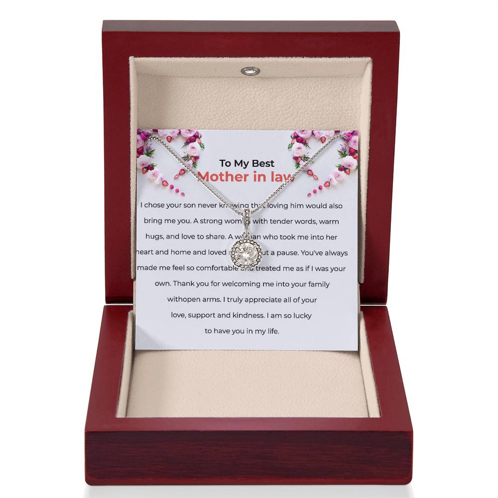 To The Best Mother-in-law, Eternal Hope Necklace | Mother-in-law Gift