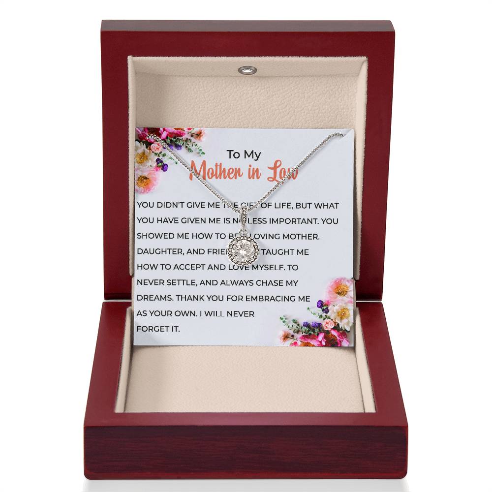 For My Wonderful Mother-in-law, Eternal Hope Necklace | Mother-in-law Gift
