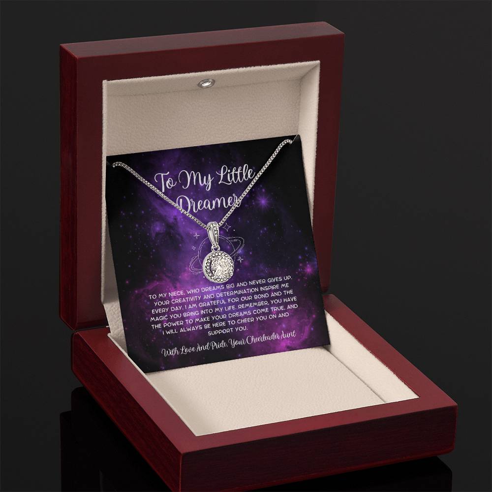 To My Little Dreamer - From Aunt to Niece Eternal Hope Necklace - SOUVMOUR