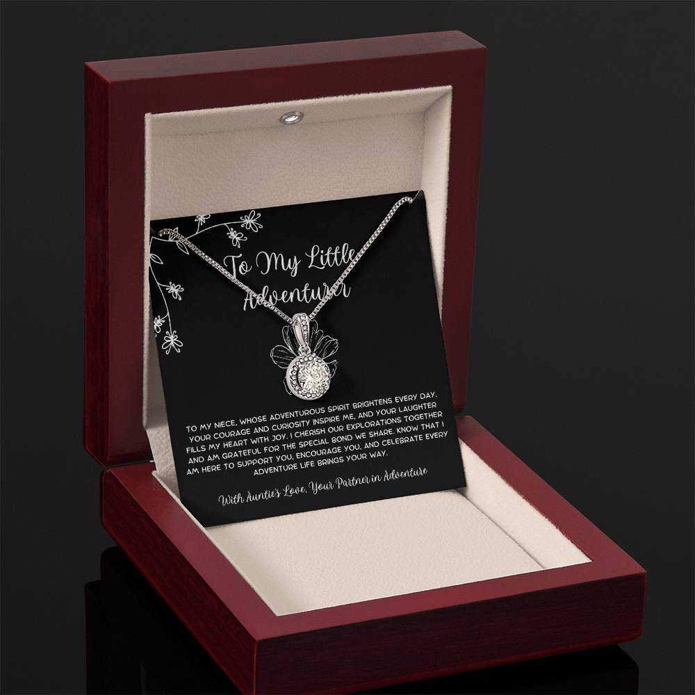 To My Little Adventurer - From Aunt to Niece Eternal Hope Necklace - SOUVMOUR