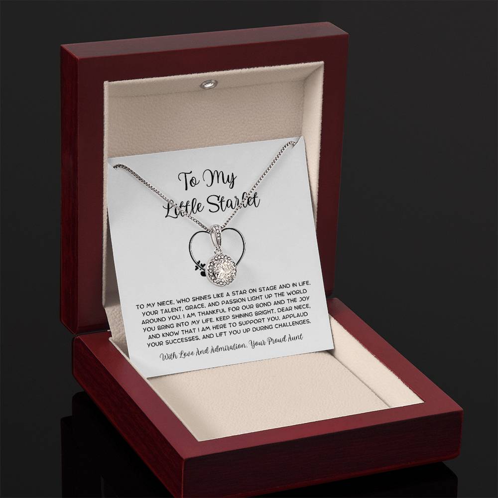 To My Little Starlet - From Aunt to Niece Eternal Hope Necklace - SOUVMOUR