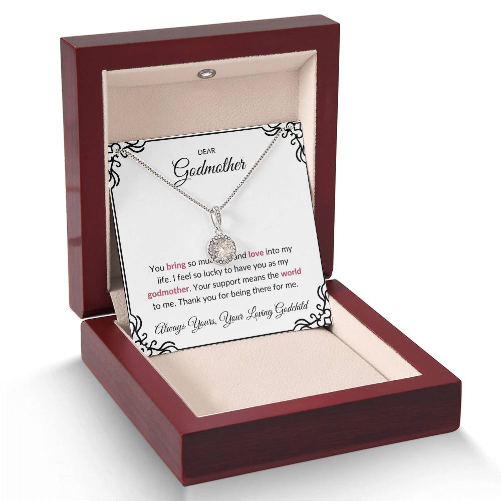 To My Wonderful Godmother, Eternal Hope Pendant | Godmother Necklace (Necklace Only)