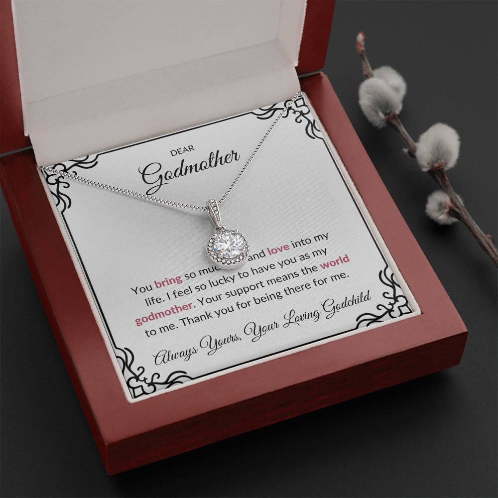 To My Wonderful Godmother, Eternal Hope Pendant | Godmother Necklace (Necklace Only)