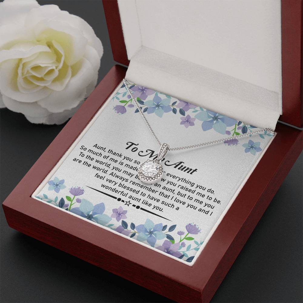To My Aunt Necklace – Eternal Hope Necklace Gift | With Deep Gratitude for My Caring Aunt - SOUVMOUR