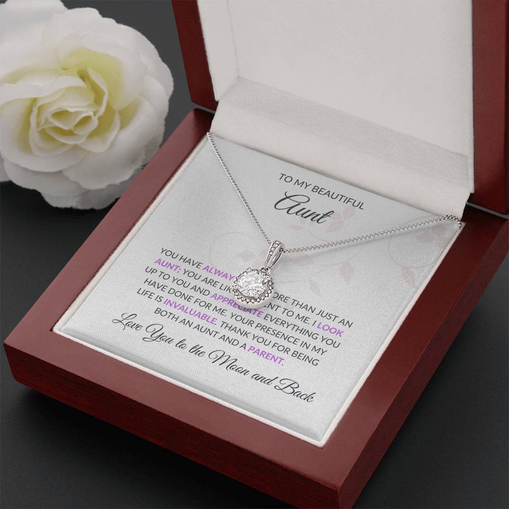 To My Beautiful Aunt Eternal Hope Necklace | Beautiful Necklace Gift for Aunt - SOUVMOUR