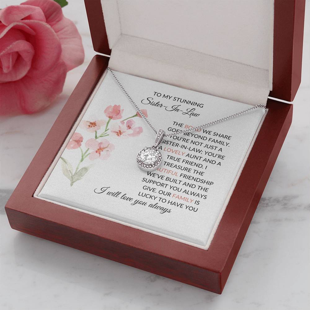 To My Wonderful Sister-in-law Necklace | Eternal Hope Necklace | Elegant Keepsake of Affection