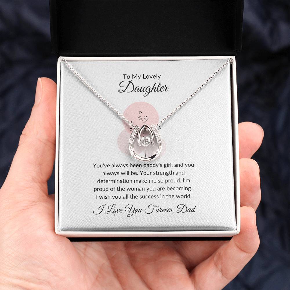 To My Lovely Daughter - Love Necklace | A Cherished Gift of Love and Appreciation
