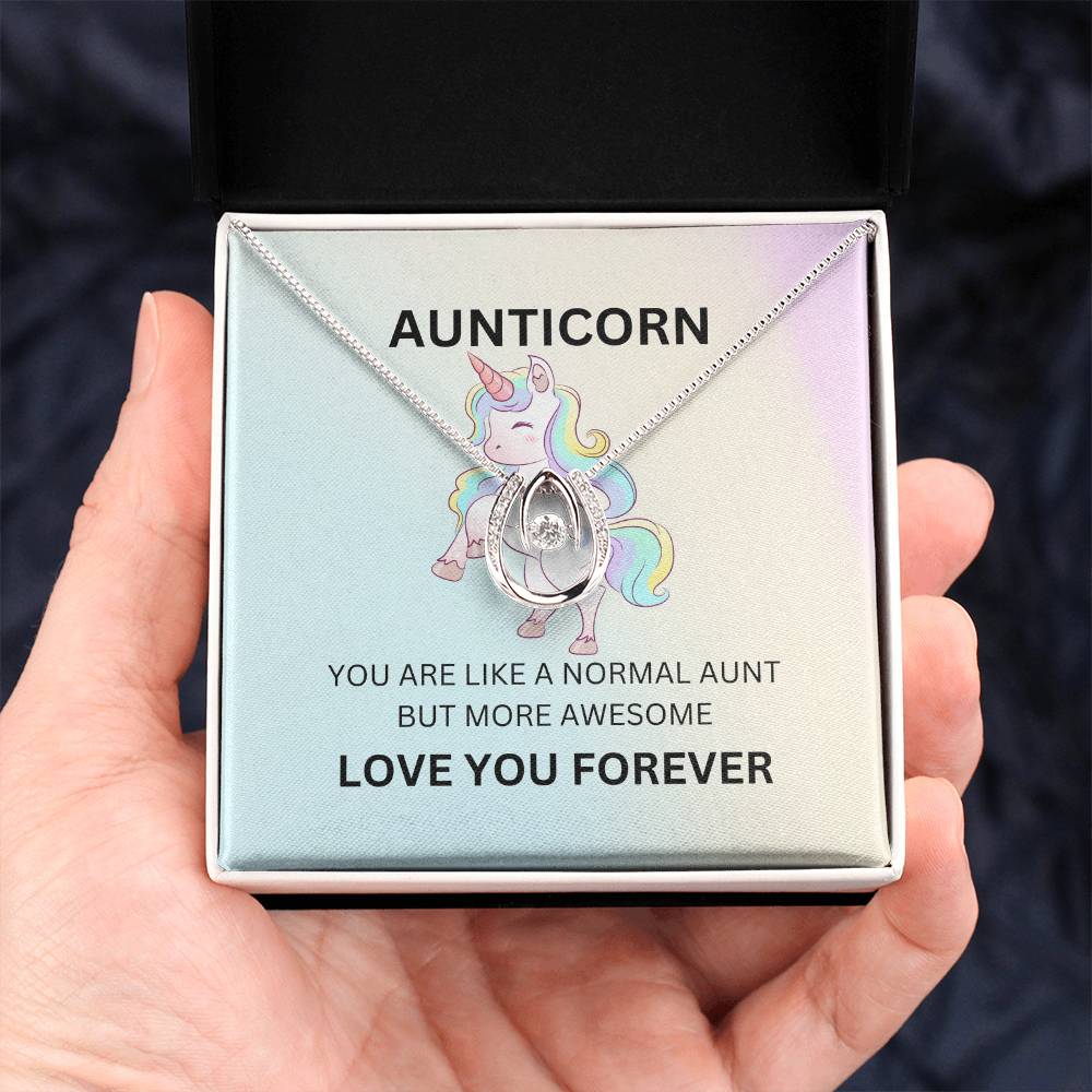 To My Aunticorn – Cute Necklace | A Fun and Grateful Gift for Aunt - SOUVMOUR