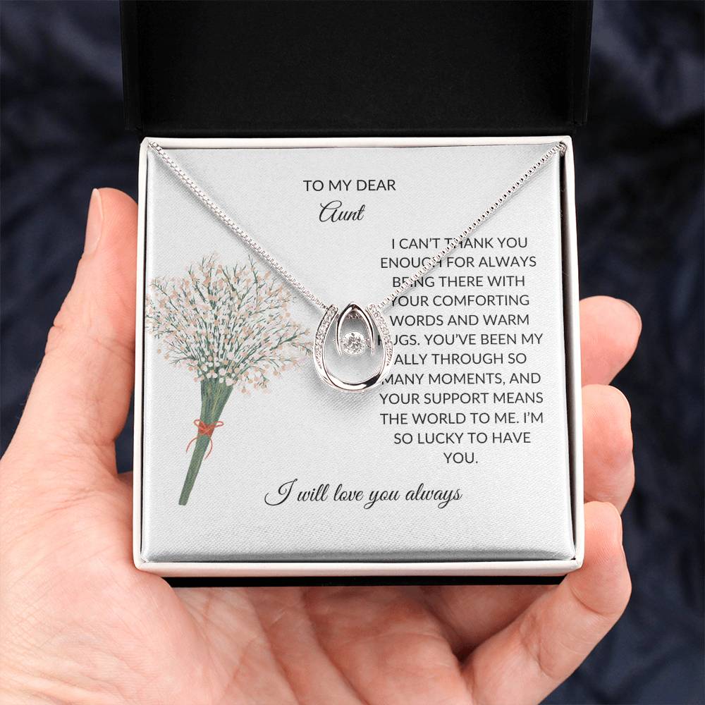 To My Aunt Necklace – Heartfelt Necklace Gift | A Grateful Gift for a Special Aunt - SOUVMOUR