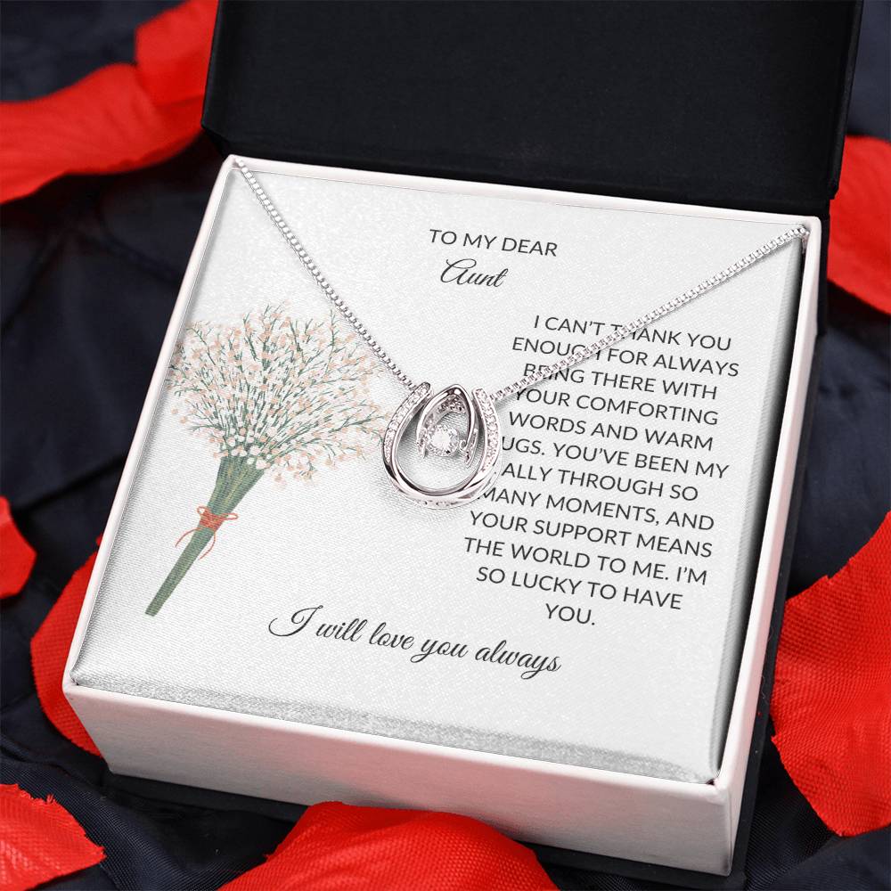To My Aunt Necklace – Heartfelt Necklace Gift | A Grateful Gift for a Special Aunt - SOUVMOUR
