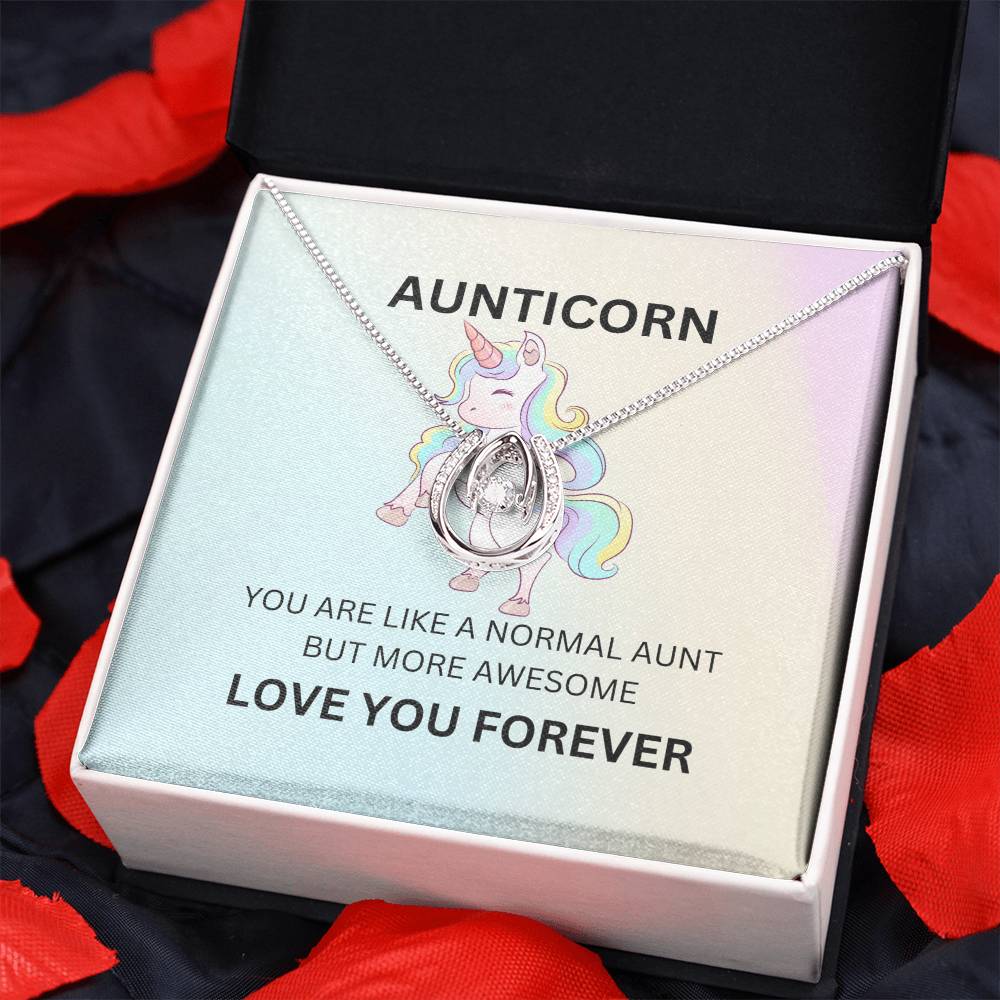 To My Aunticorn – Cute Necklace | A Fun and Grateful Gift for Aunt - SOUVMOUR
