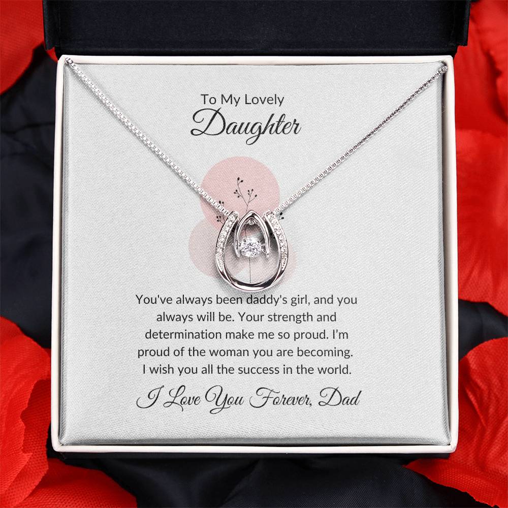 To My Lovely Daughter - Love Necklace | A Cherished Gift of Love and Appreciation