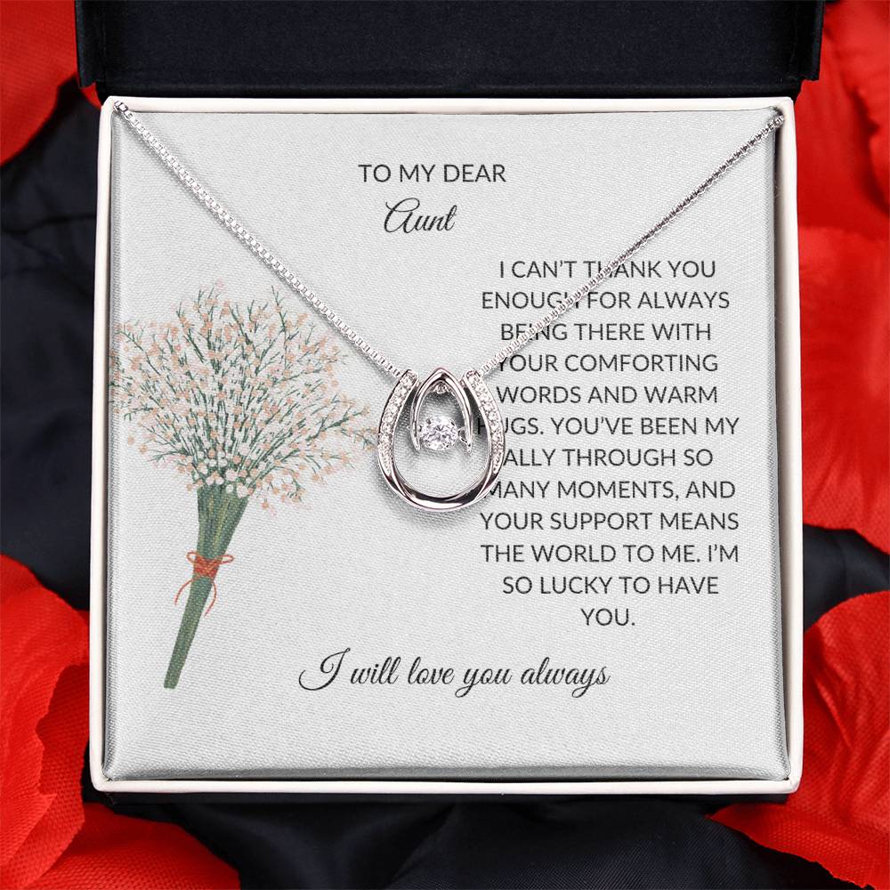To My Aunt Necklace – Heartfelt Necklace Gift | A Grateful Gift for a Special Aunt - SOUVMOUR